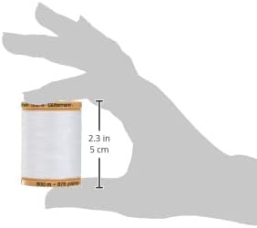 Gutermann 25049 Natural Cotton Thread Solids 876 Yards-White