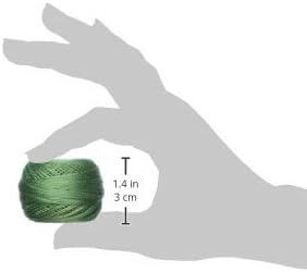 DMC 116 8-320 Pearl Cotton Thread Balls, Medium Pistachio Green, Size 8