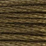 DMC 117-610 Six Stranded Cotton Embroidery Floss, Dark Drab Brown, 8.7-Yard