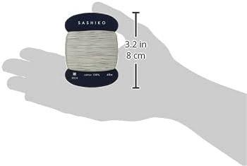 Yokota Daruma Sashiko Thread Single and Variegated Color (White Grey, Thin 40M Card)