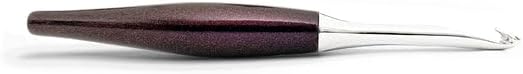 Furls Crochet Hook, Odyssey Amethyst, Nickel Plated Tip for Effortless Glide, Ergonomic Handle Crochet Hooks 7" (Odyssey - Amethyst, P - 10.00MM)