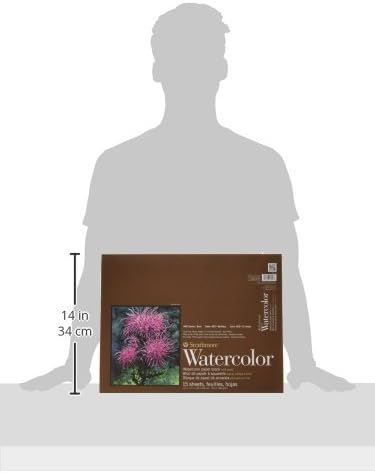 Strathmore 400 Series Watercolor Block, Cold Press, 13"x17" Bound (4 sides), 15 Sheets/Block