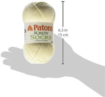 Patons Kroy Socks Yarn - (1) Gauge - 1.75 oz - Muslin - For Crochet, Knitting & Crafting