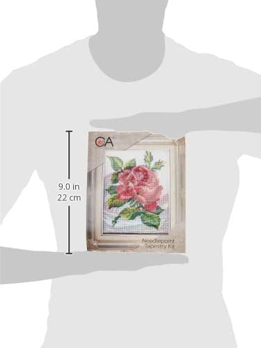 RTO Red Rose Collection D'Art Stamped Needlepoint Kit