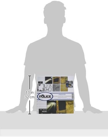 Reminisce POL-200 Police Scrapbook Collection Kit, Black, 12x12 inches