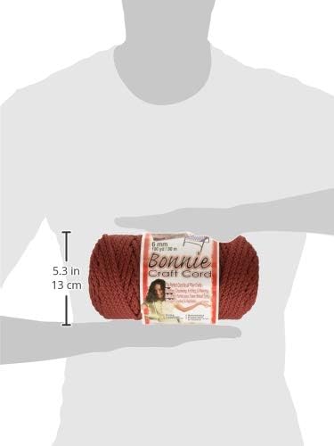 Bonnie Macrame Craft Cord 6mmX100yd, Wine