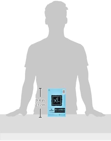 Canson XL Series Oil and Acrylic Paper, Foldover Pad, 5.5x8.5 inches, 24 Sheets (136lb/290g) - Artist Paper for Adults and Students