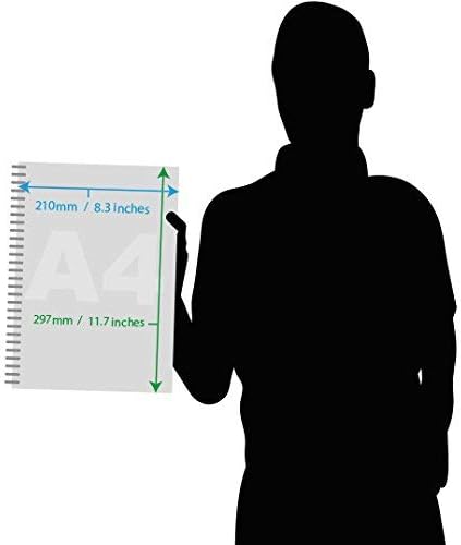 Worcestershire Stationery A4 Portrait Recycled Sketch Book with Hard Covers, 8.3 x 11.7 Inches, 40 Sheets, 170gsm Cartridge Paper