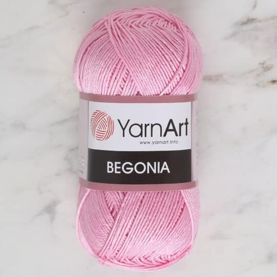 Yarnart Begonia, 100% Mercerized Cotton, 1.76 Oz (50g) / 185 Yrds (169m) Fine Sport: 2, amigurumi Yarn, Summer Yarn (319)