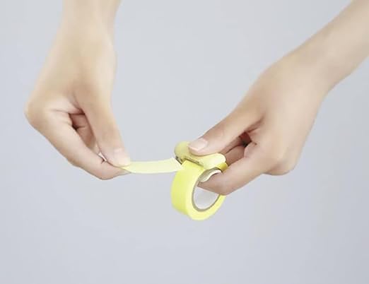 KOKUYO Washi Tape Cutter, Masking Tape Dispenser, Mini Portable Light Cutting, Clip Type (10-15mm, Pastel Brown)