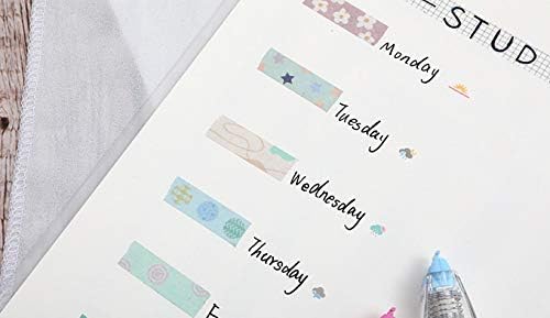 YUBBAEX 24 Rolls Washi Tape Set Basic Skinny Masking Decorative Tapes for Arts, DIY Crafts, Journals, Planners, Scrapbooking, Wrapping (Basic Patterns)