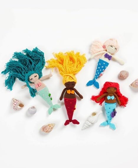 Premier Minikins Yarn 9-Pack Bundle with Bella's Crafts Stitch Markers (Mermaids)