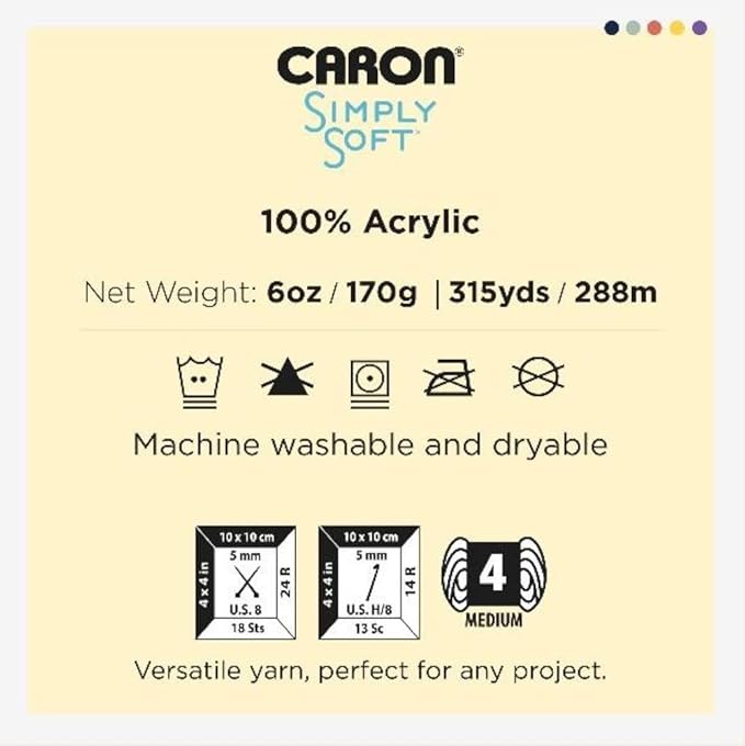 Caron Simply Soft Neon Pink Yarn - 3 Pack of 170g/6oz - Acrylic - 4 Medium (Worsted) - 315 Yards - Knitting/Crochet