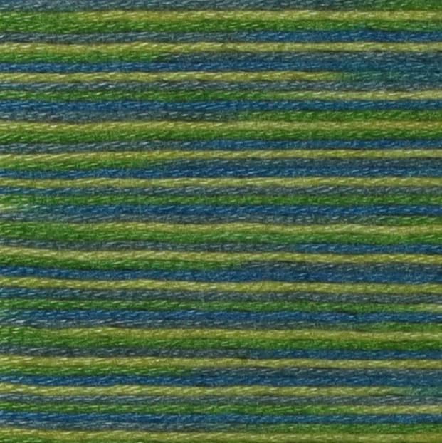 KCS Big skeins of 25 Meters Size 25 Color Variegated Cross Stitch Stranded Threads,6 skeins,4506