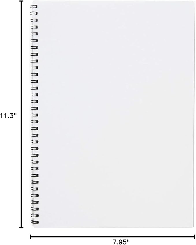 Maruman ZUAN Sketchbook, A4, 8.27" x 11.69", Classic Drawing Paper Sketchbook Pad, 24 Pages of Acid-Free Textured Paper for Sketching, Durable Twin-Wire Binding, Made in Japan