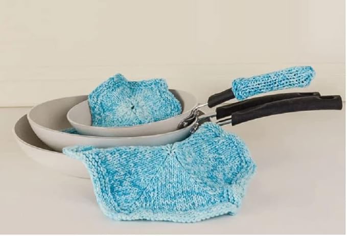 Premier Home Cotton Yarn 6-Pack Bundle with Bella's Crafts Stitch Markers (Splash Mix)