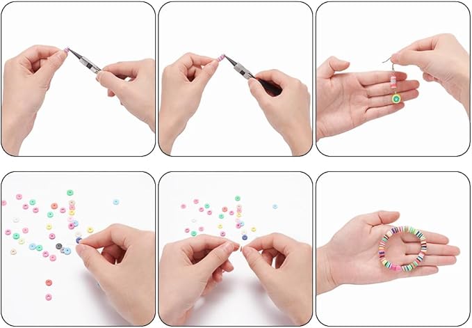 2938 Pcs Clay Beads Bracelet Making Kit, Flat Preppy Beads for Friendship Bracelets, Polymer Clay Bead with Charms for Jewelry Making