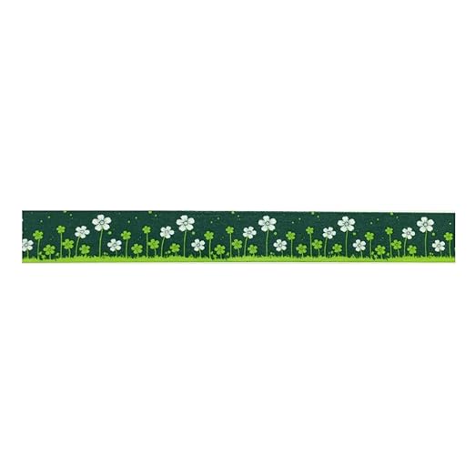 Wrapables Colorful Washi Masking Tape, Green Meadow