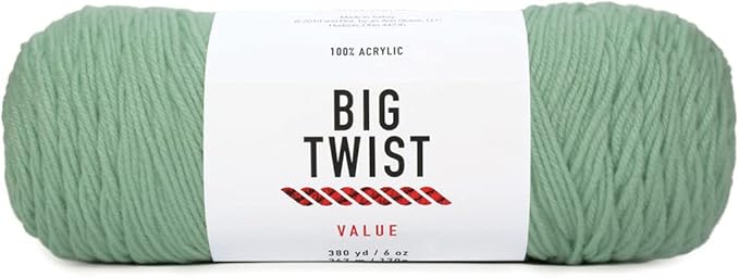 Craftz Worsted Yarn Big Twist or Loops&Threads (Sage)