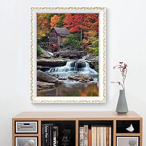 KTHOFCY 5D DIY Diamond Painting Kits for Adults Kids Waterfall Full Drill Embroidery Cross Stitch Crystal Rhinestone Paintings Pictures Arts Wall Decor Painting Dots Kits 15.7X11.8 in
