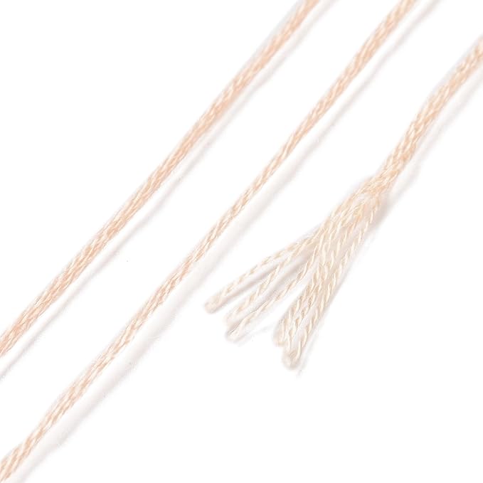 FASHEWELRY 105 Yards Crewel Cross Stitch Floss 1mm Polyester Embroidery Floss Thread Embroidery Thread Bulk for Jewelry Making Bracelet Knitting Stitch Supply (Rainbow)