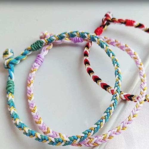13 Skeins Embroidery Thread, 10 Colors Metallic Embroidery Floss Set, Polyester Cross-Stitch Threads for Hand Embroidery, String Art(10 Colors)