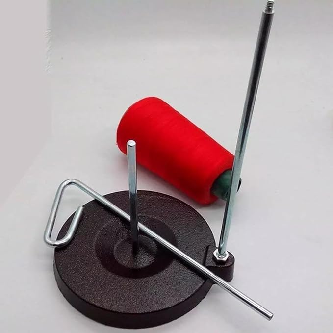1Pc Universal Thread Holder Full Metal Stable &Adjustable Thread Stand #27449M (Black)