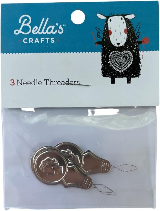 Coats & Clark Dual Duty All Purpose Sewing Thread 230A 400 Yards Each Spool 3 Pack Bundle with Bella's Crafts Needle Threaders (Navy)