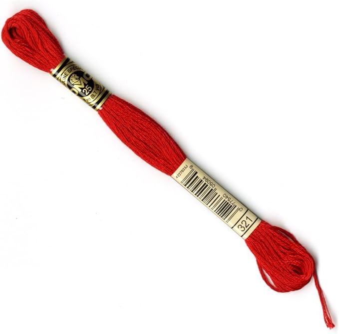DMC Stranded Cotton Embroidery Thread 321 - per skein