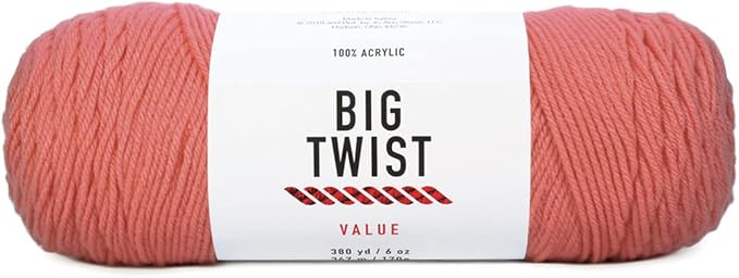 Value Worsted Yarn (Dark Coral)