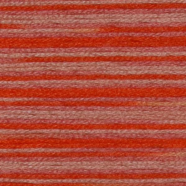 KCS Big skeins of 25 Meters Size 25 Color Variegated Cross Stitch Stranded Threads,6 skeins,106