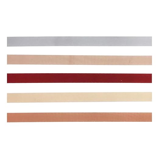 EnYan Solid Color Washi Tapes Set, 5 Rolls Basic Collection Decoration 10mm Wide Japanese Masking Decorative Tapes for Bullet Journal Planners DIY Crafts Arts Scrapbooking Adhesive