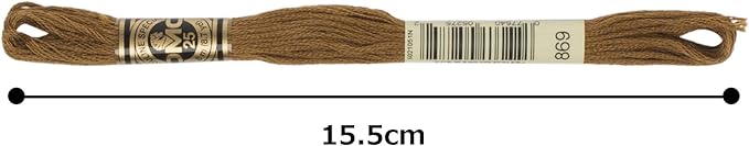 DMC 6-Strand Embroidery Cotton Floss, Very Dark Hazelnut Brown