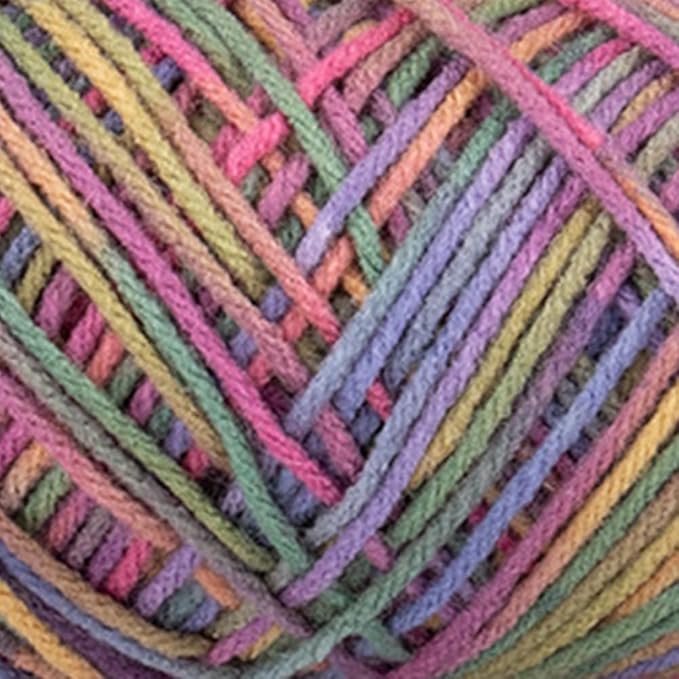 Craft County Size 4 (Medium) 100% Acrylic Fiber Yarn – Variety of Color and Pattern Options – Great for Crochet, Knitting, and Weaving (Artist Print)