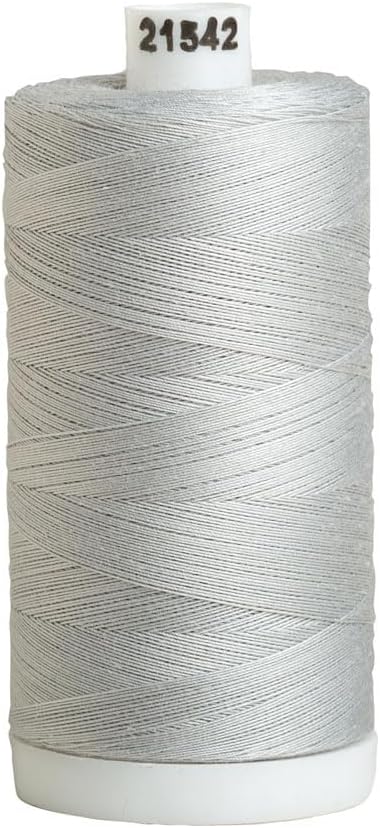 Connecting Threads Gray 100% Cotton Thread for Sewing, Quilting, and Crafting - 50-Weight - 1200 Yard Large Spool (Dove)