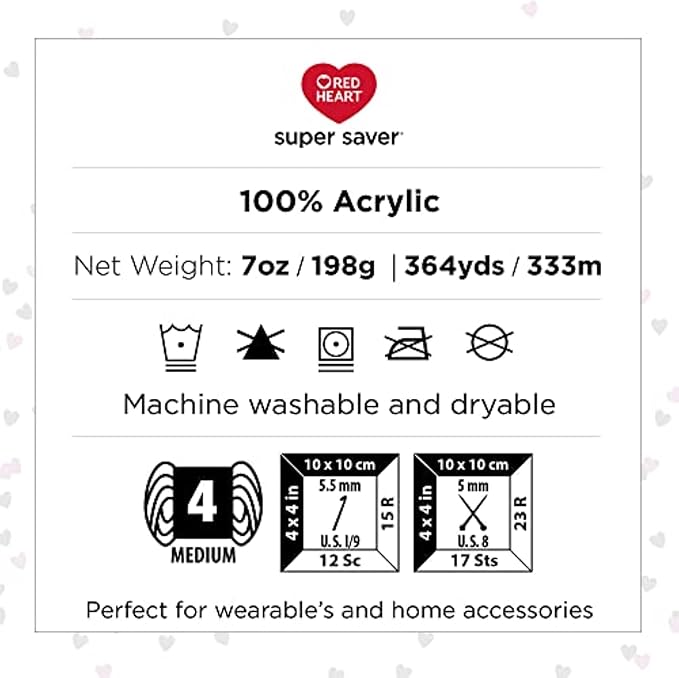 Red Heart Super Saver Yarn, Parrot Stripe 3 Count