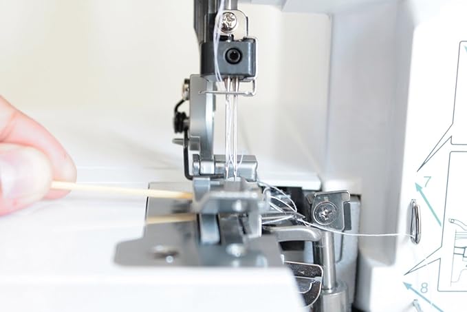AK Trading CO. 4-Pack Ivory All Purpose Sewing Thread Cones (6000 Yards Each) of High Tensile Polyester Thread Spools for Sewing, Quilting, Serger Machines, Overlock, Merrow & Hand Embroidery