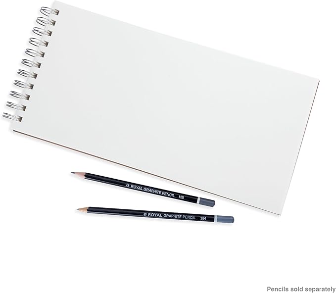 Bee Paper - 6"x 12" Super Deluxe Mixed Media Sketching Pad, 60 Sheets
