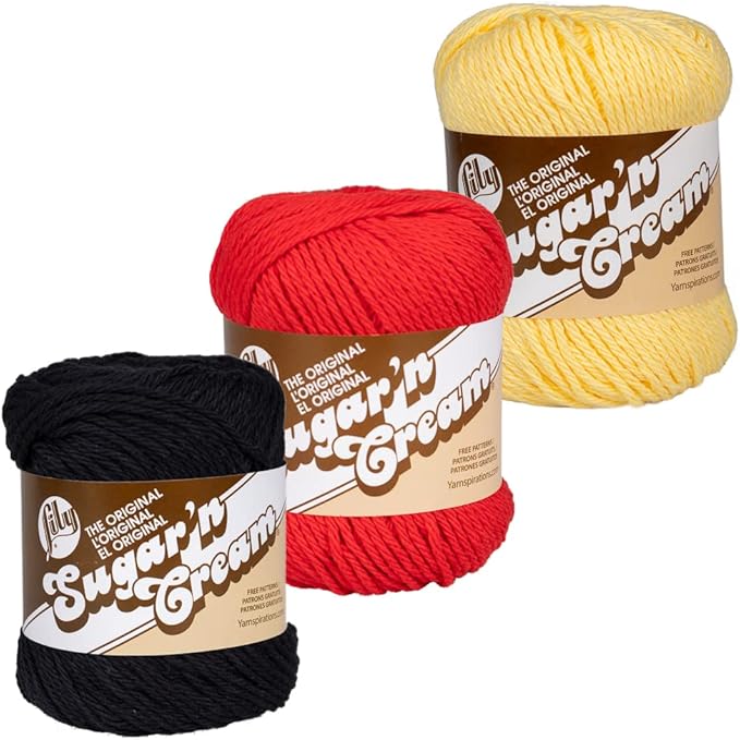 3 Pack 100% Cotton Yarn - Size 4 Medium Weight - Perfect for Crafting, Clothing, Accessories and More!