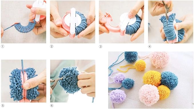 readaeer knitting loom kit with pompom maker, round knitting loom for hat, rectangular for blanket scarf shawl, knitting loom kit for beginner