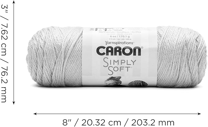 Caron Simply Soft Army Green Yarn - 3 Pack of 170.1g/6oz - 100% Acrylic - #4 Worsted (Medium) - 315 Yards - Knitting/Crochet
