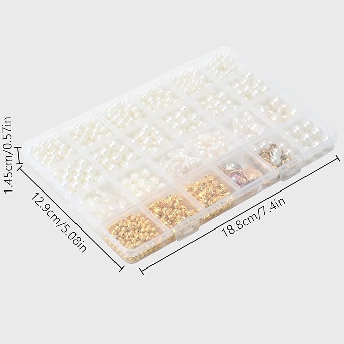 DIY Pearl Bracelet Making Kit-720pcs Real Shell Pearls & Starter Tool Set,Jewelry Craft Supplies for Women,Creative Beading Kit with Storage Box-Ideal for Birthday,Party Favors(720PCS)