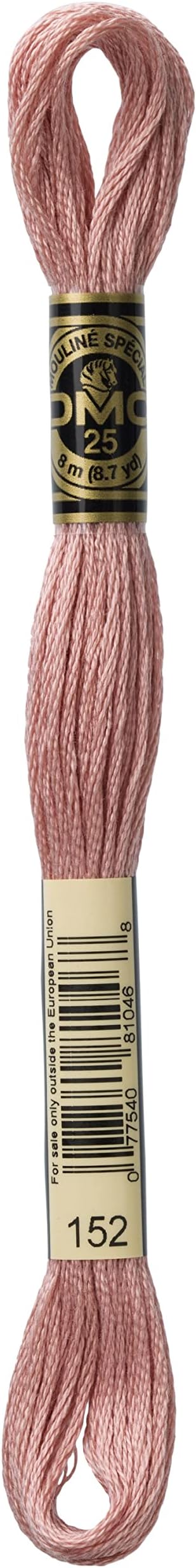 DMC 6-Strand Embroidery Cotton Floss, Medium Light Shell Pink