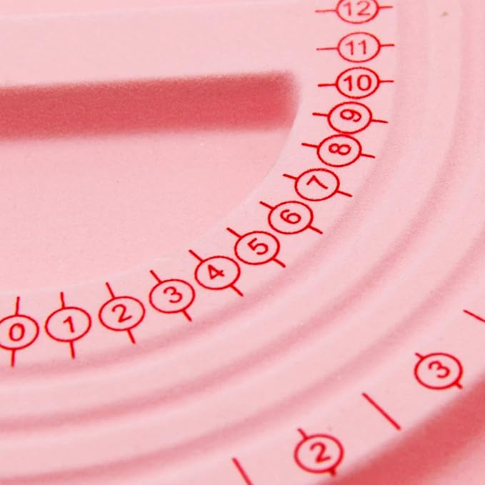 H&W Pink Bead Board with Flock, 9.5 by 12.9-inch, Design Beading Board Tray DIY Craft Tool for Girl and Necklace Beading Jewelry Designer