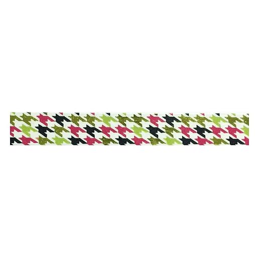 Wrapables Colorful Washi Masking Tape, Digital Houndstooth