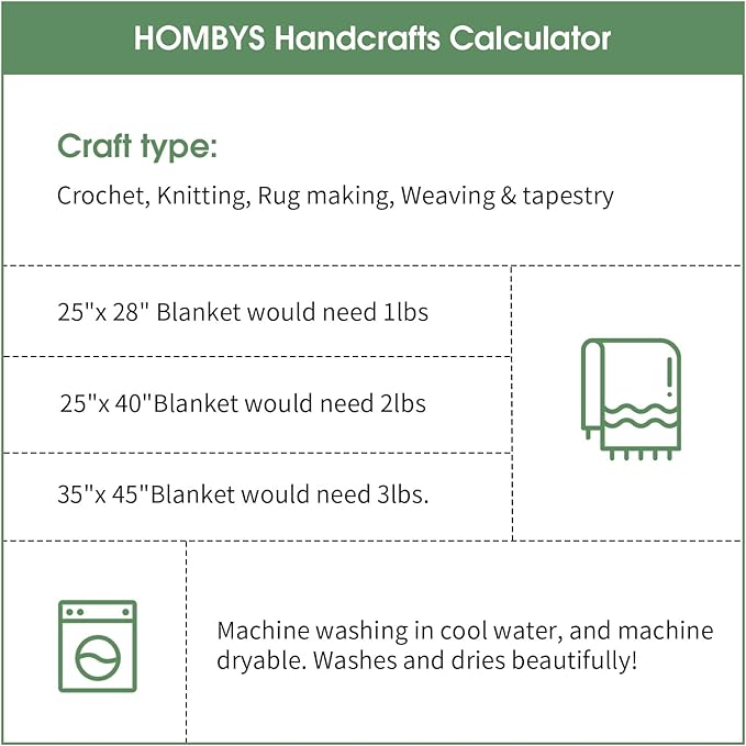 HOMBYS Chunky Tie Dye Mix Chenille Yarn for Hand Knitting, Super Bulky Jumbo Yarn for Crocheting, 3/4" Thick Soft Plush Yarn for Blankets, 8 Skein Pack (26 yds / 7.5 oz Each) Green