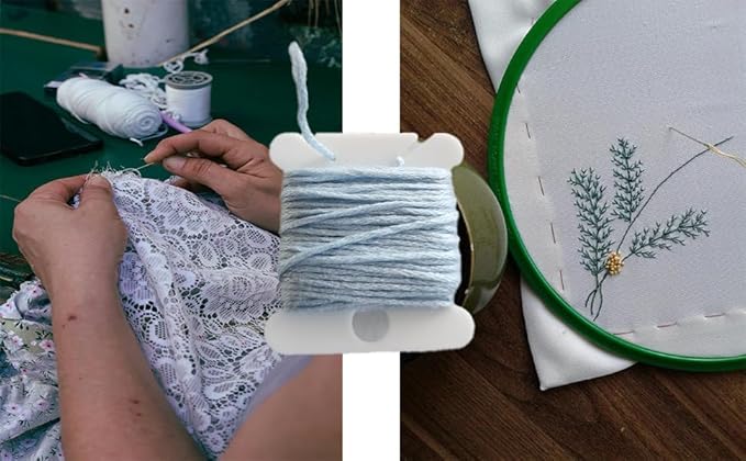 447 Pcs Embroidery Floss Bobbins, Embroidery Floss Organizer, Plastic Embroidery Thread Cards for Cross Stitch Thread Holder Sewing Storage (200)