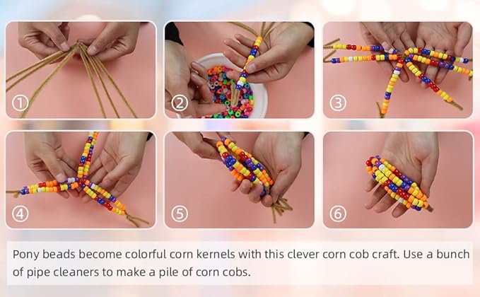 eppingwin beads and bead assortments (1000 candy pony beads)…