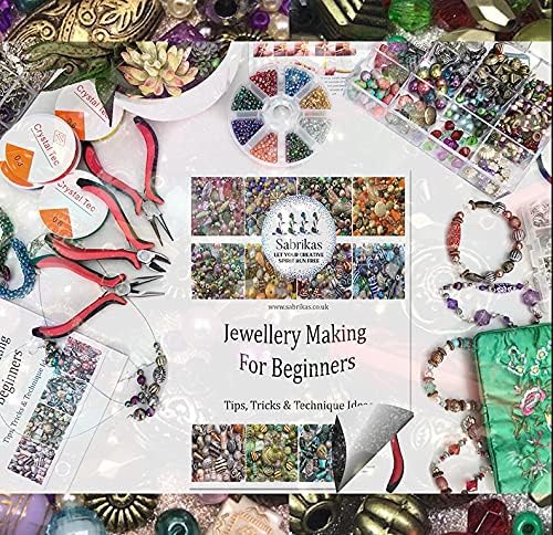 Adults Deluxe Jewelry Making Beads Mix Pliers Findings Starter Kit Gift Set