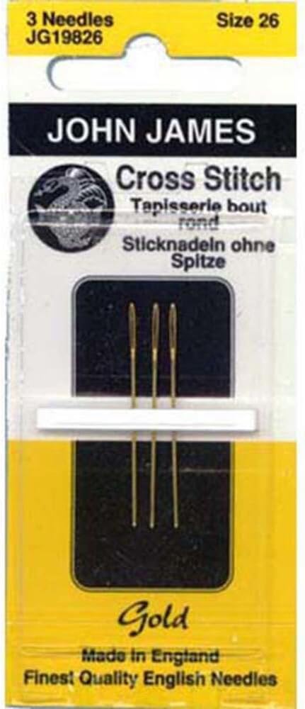 John James Gold Tapestry Hand Needles, Size 26 3/Pkg